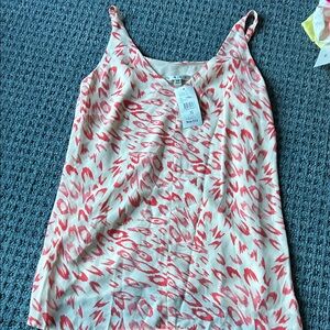 CAbi Women's Pink and White Camisole